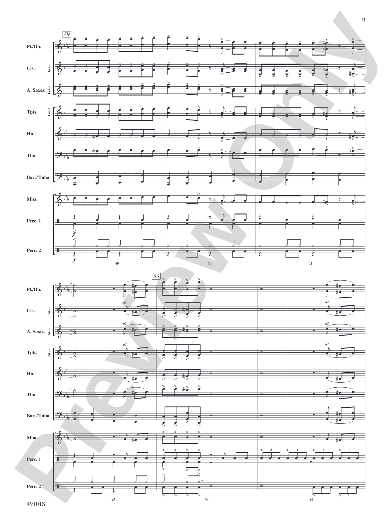 Groovin': Concert Band Conductor Score & Parts