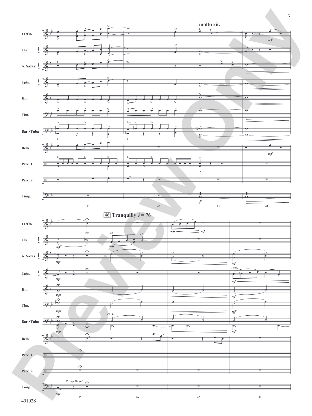 Retrograde: Concert Band Conductor Score & Parts