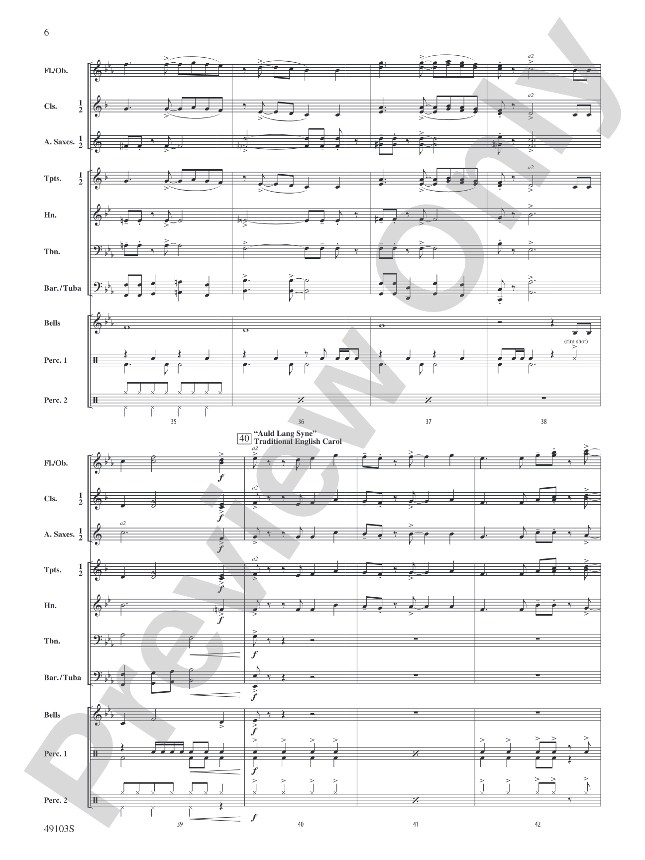 Santa's Holiday Jam: Concert Band Conductor Score & Parts