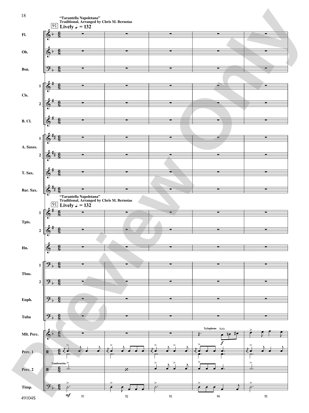 Folk Song Celebration: Concert Band Conductor Score & Parts