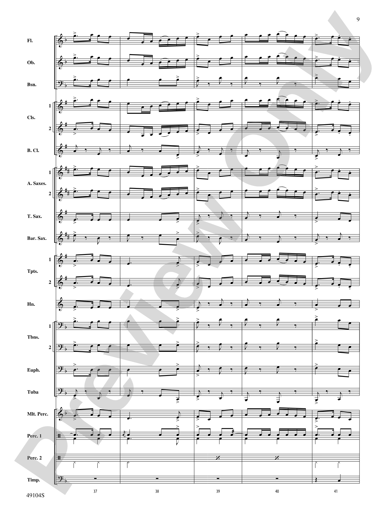 Folk Song Celebration: Concert Band Conductor Score & Parts