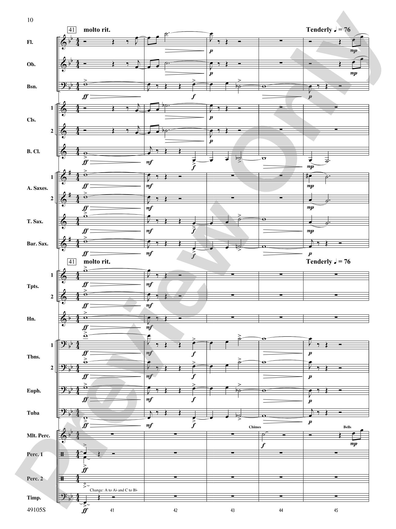Covenant: Concert Band Conductor Score & Parts