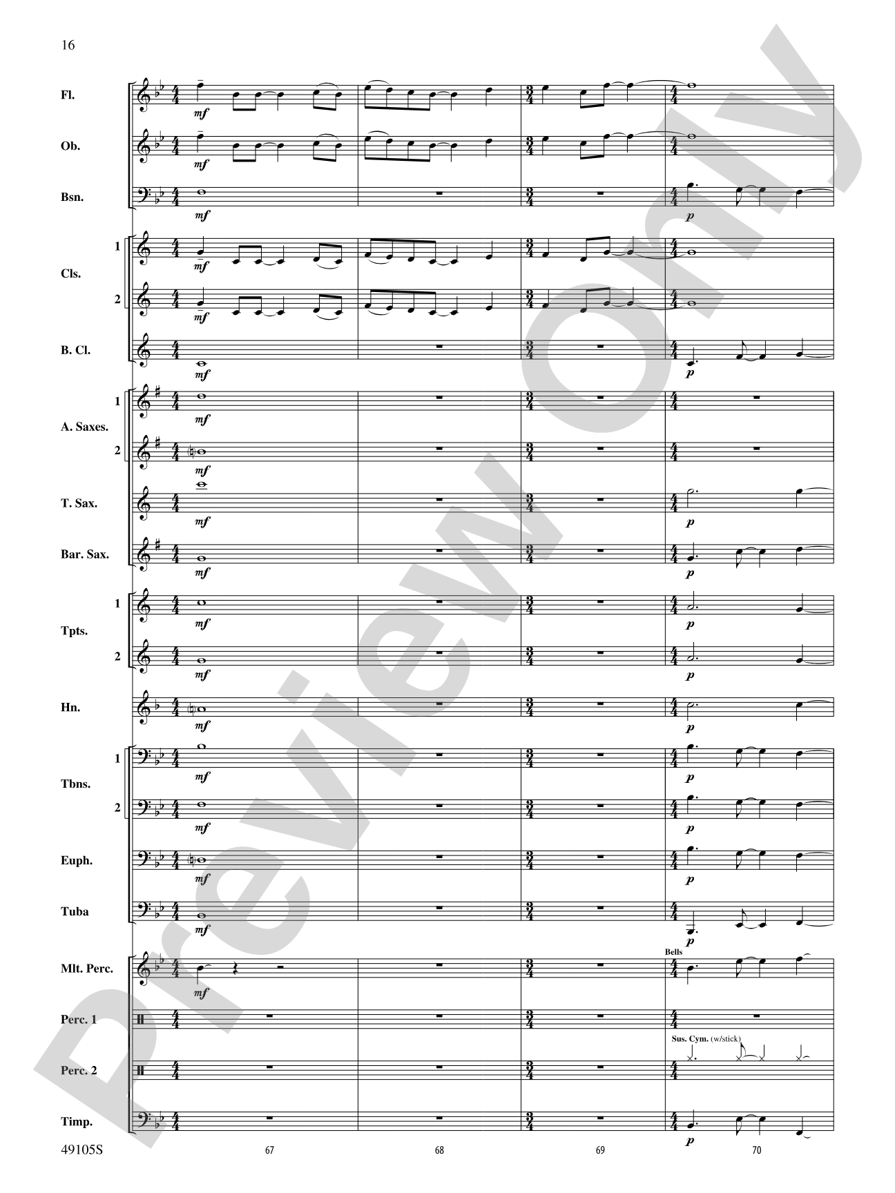Covenant: Concert Band Conductor Score & Parts