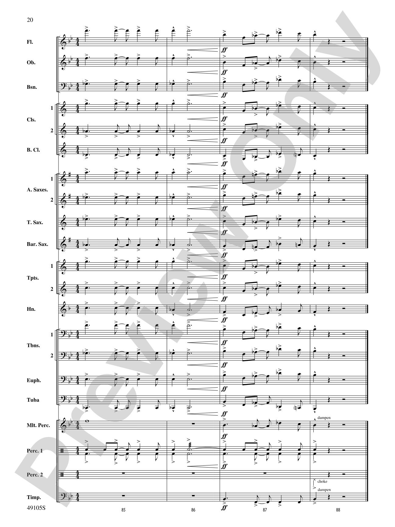 Covenant: Concert Band Conductor Score & Parts
