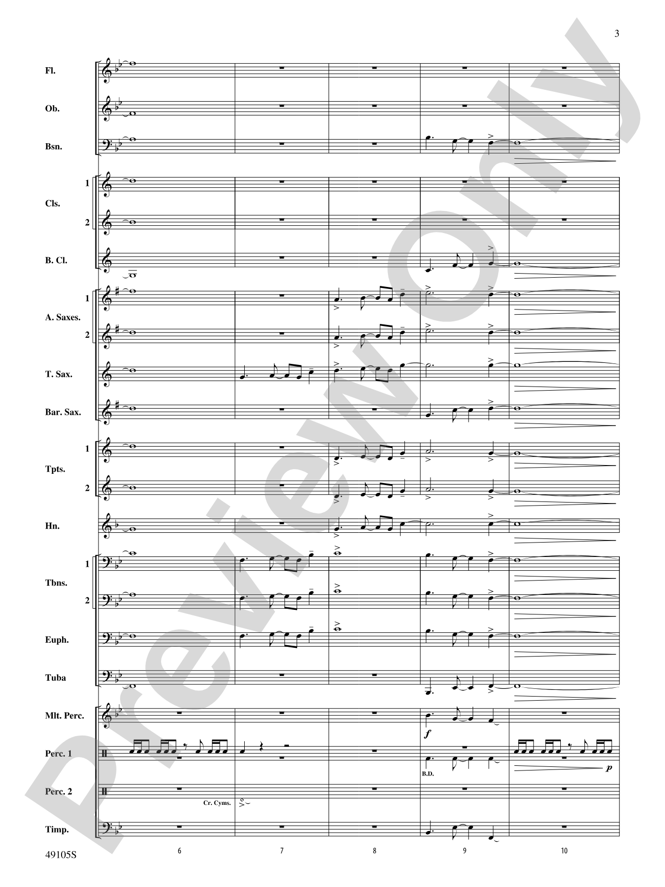 Covenant: Concert Band Conductor Score & Parts