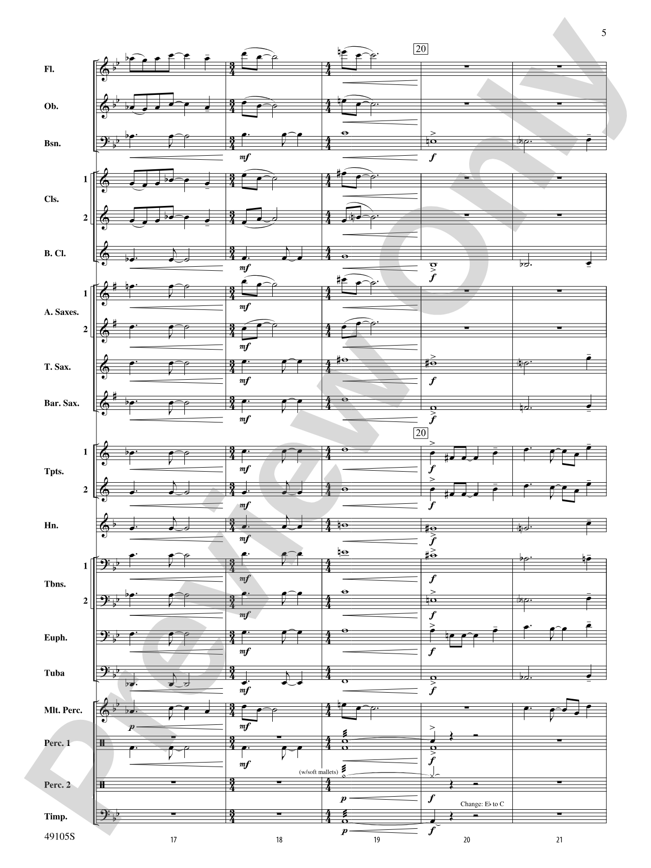 Covenant: Concert Band Conductor Score & Parts