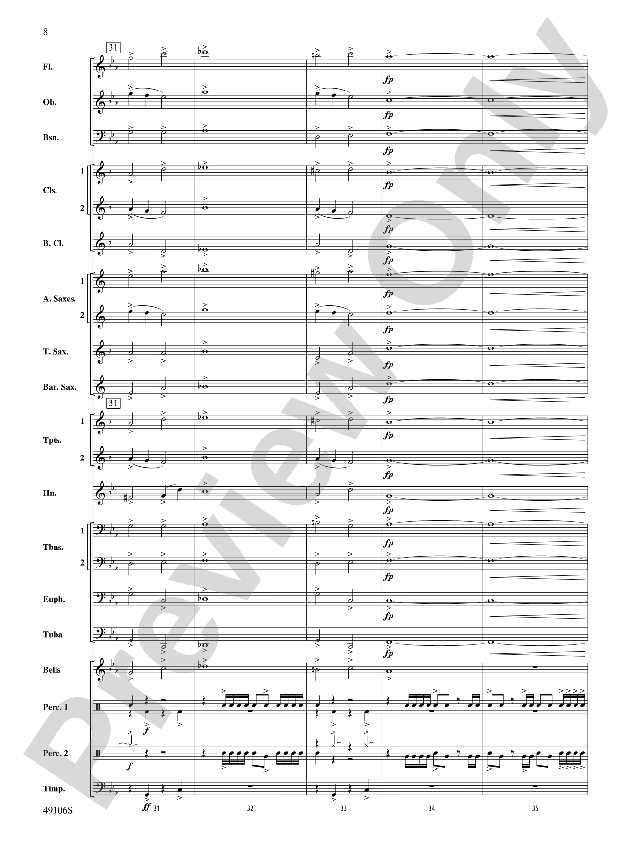 The Edge of Adventure: Concert Band Conductor Score & Parts