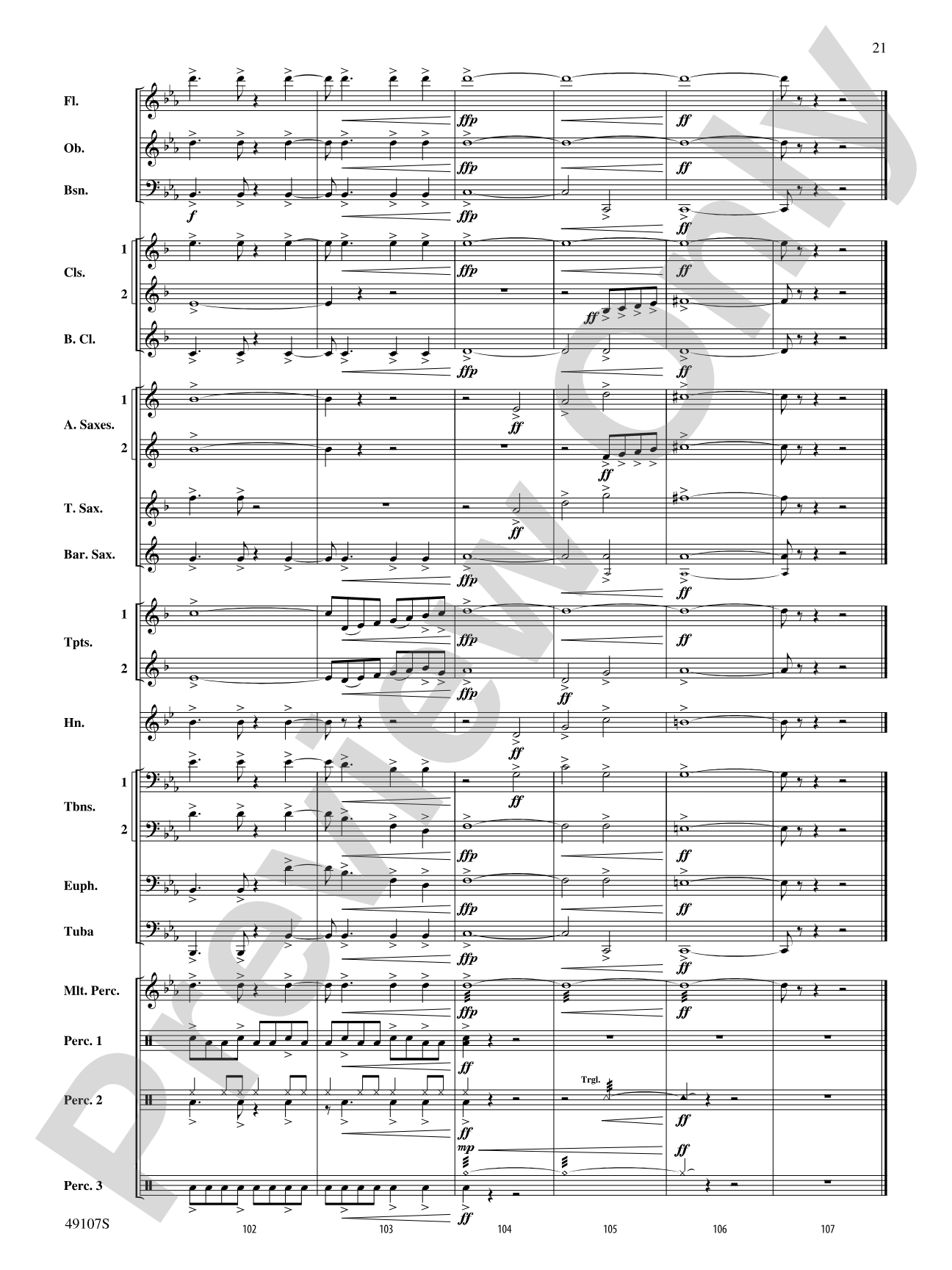 Sonoran Sunrise: Concert Band Conductor Score & Parts
