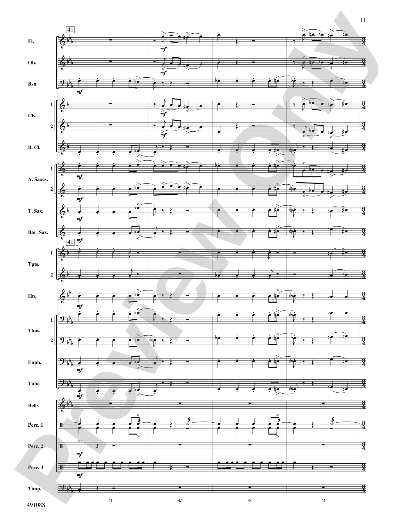 Tango for Two Left Feet: Concert Band Conductor Score & Parts