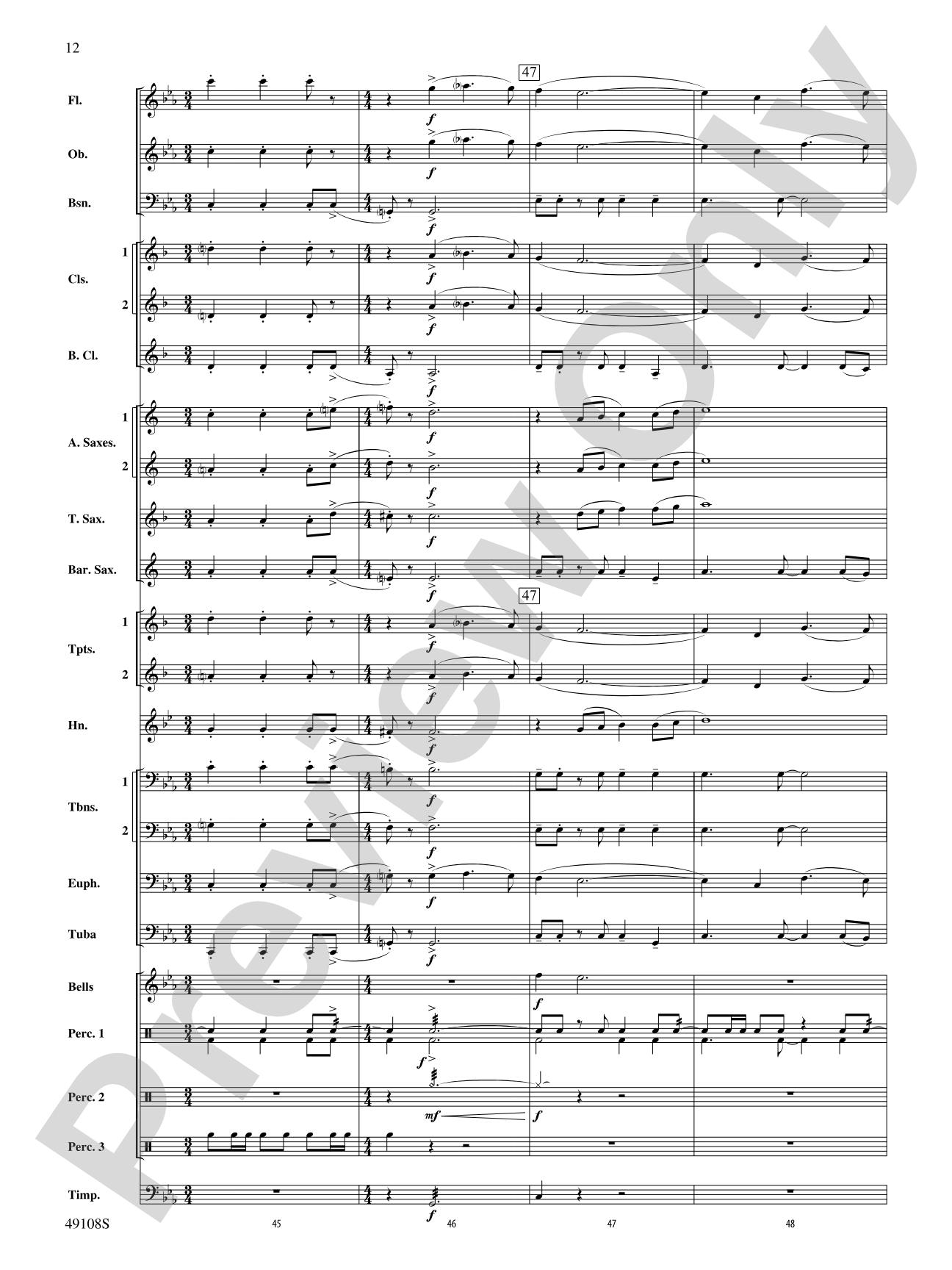 Tango for Two Left Feet: Concert Band Conductor Score & Parts