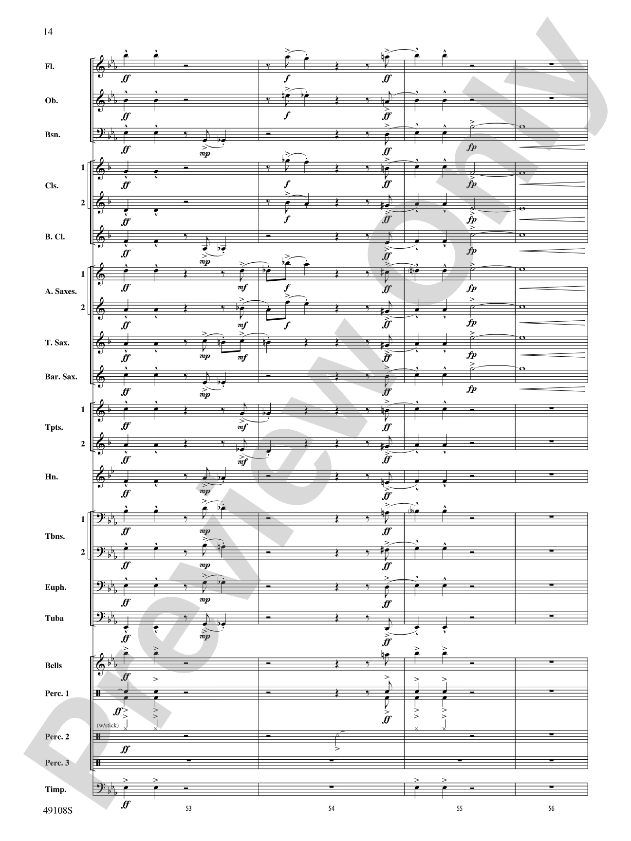 Tango for Two Left Feet: Concert Band Conductor Score & Parts