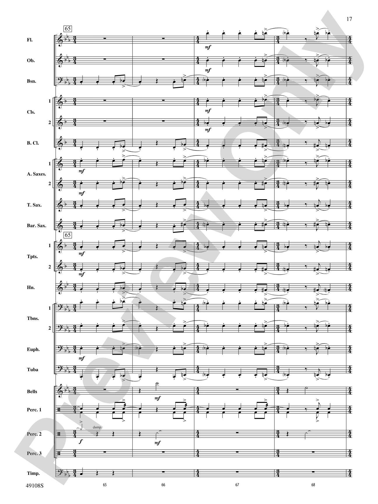 Tango for Two Left Feet: Concert Band Conductor Score & Parts