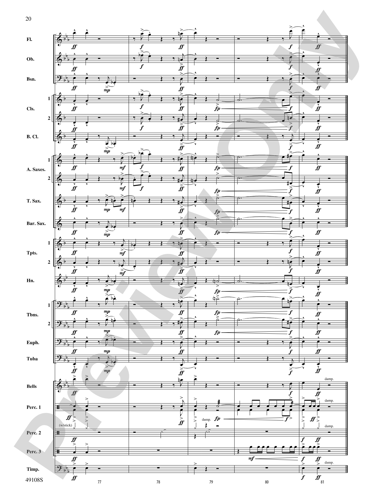 Tango for Two Left Feet: Concert Band Conductor Score & Parts