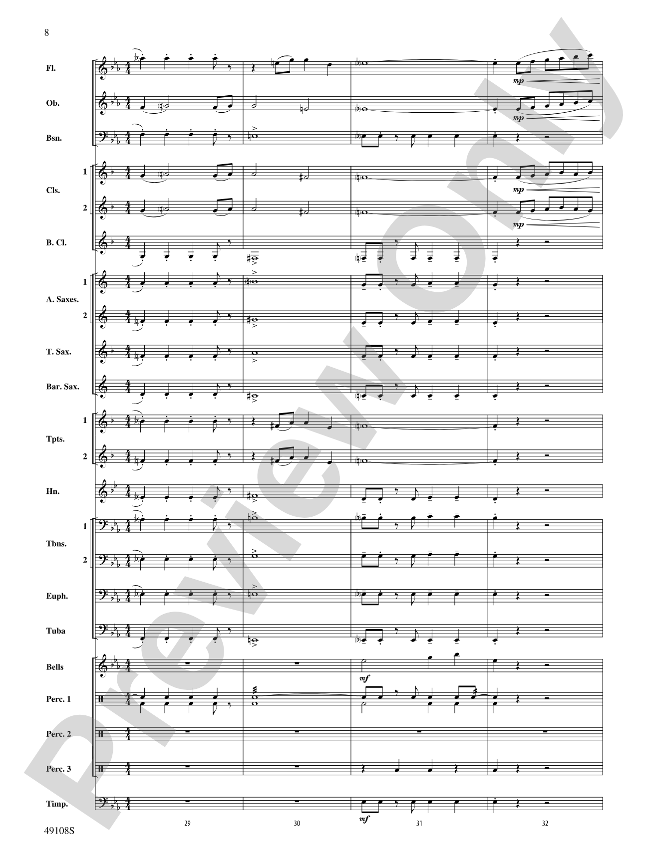 Tango for Two Left Feet: Concert Band Conductor Score & Parts