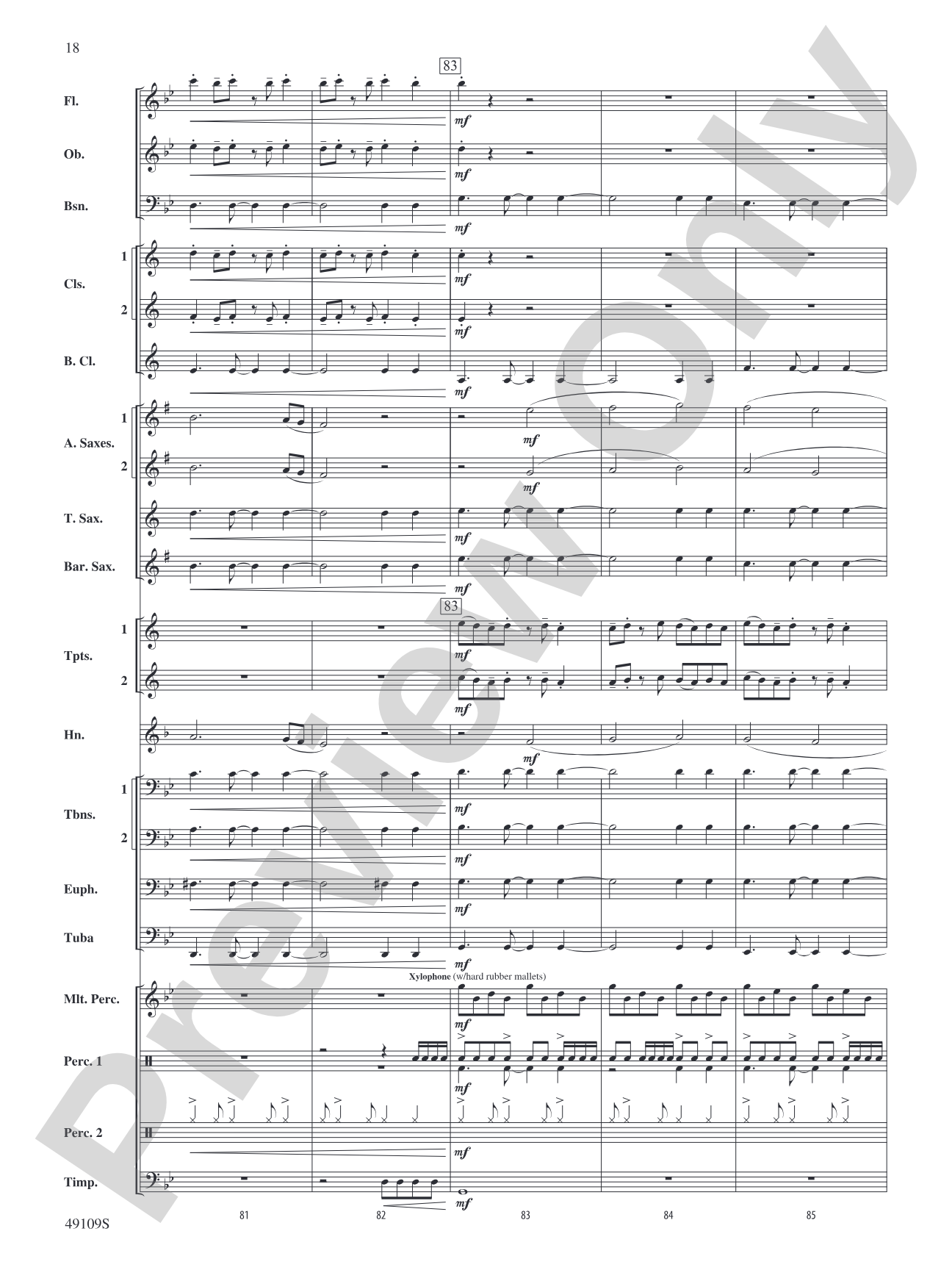 Tension: Concert Band Conductor Score & Parts