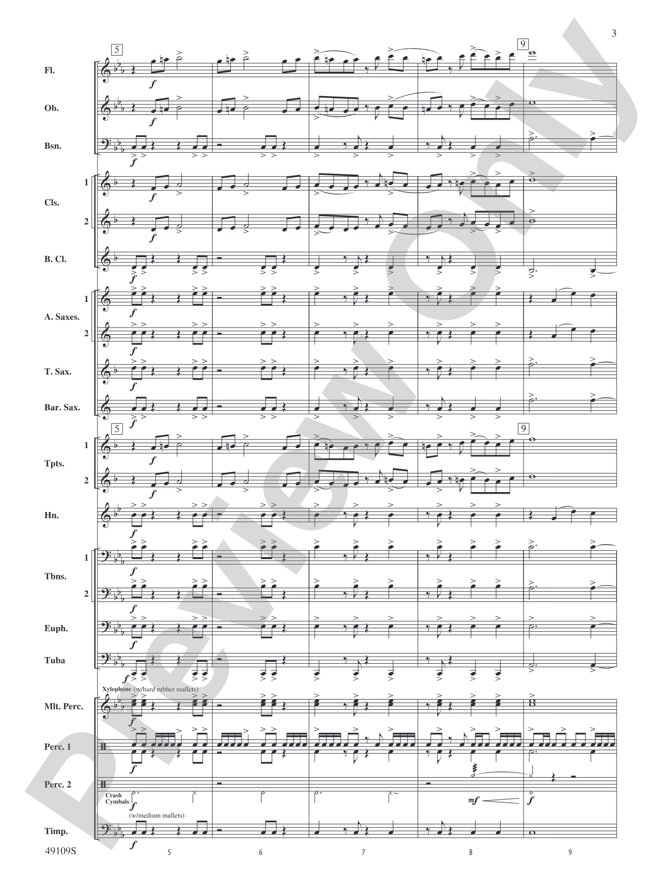 Tension: Concert Band Conductor Score & Parts