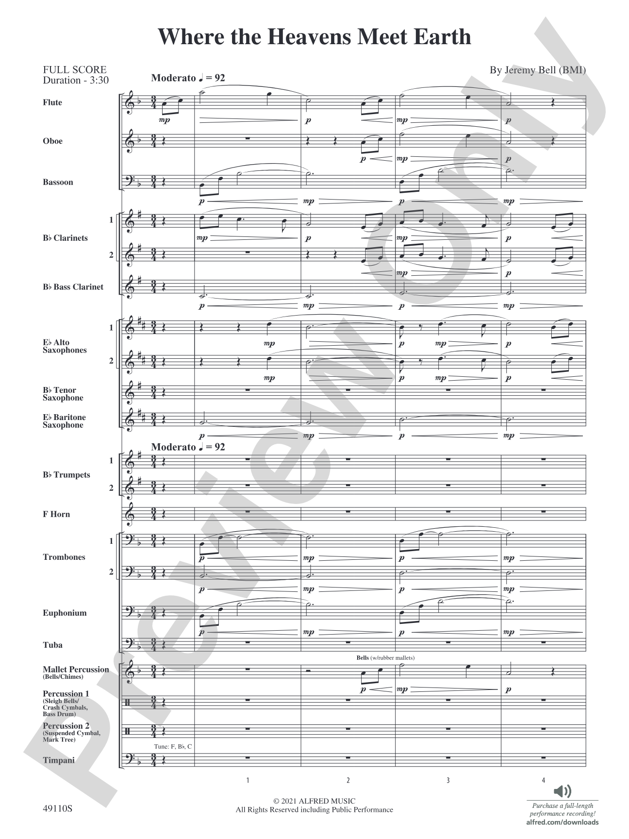 Where the Heavens Meet Earth: Concert Band Conductor Score & Parts
