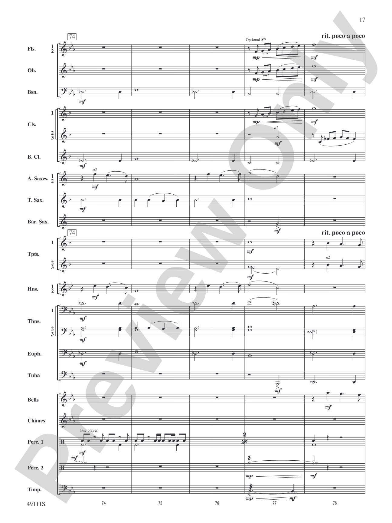 Gift of Hope: Concert Band Conductor Score & Parts