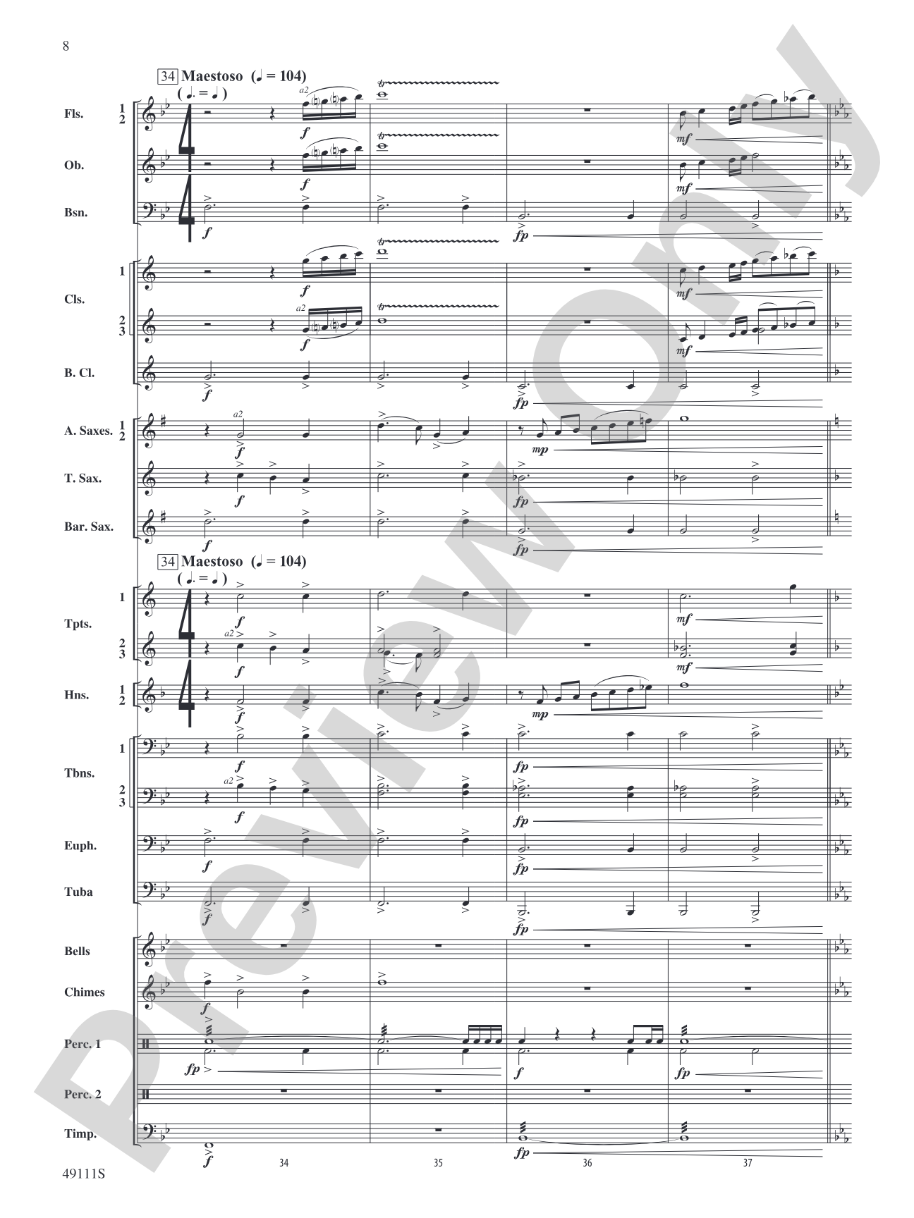 Gift of Hope: Concert Band Conductor Score & Parts