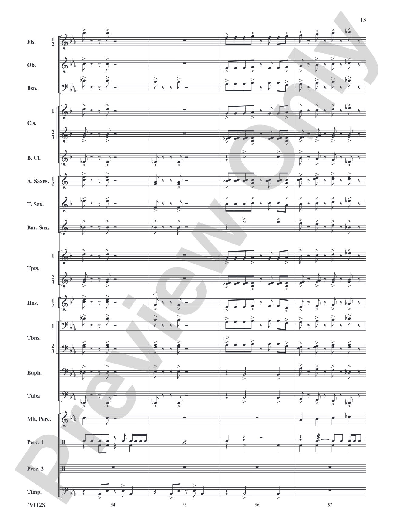 Golden Celebration Overture: Concert Band Conductor Score & Parts