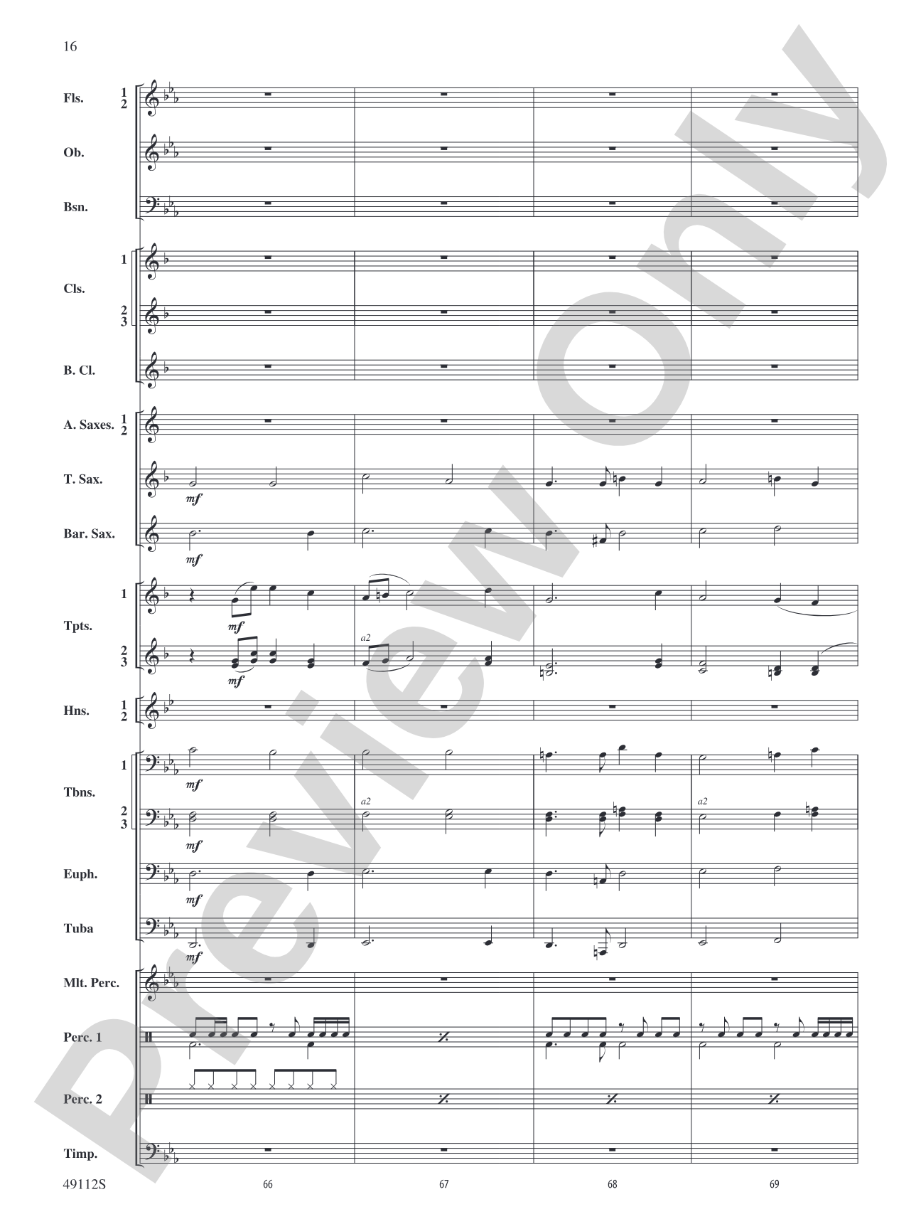 Golden Celebration Overture: Concert Band Conductor Score & Parts