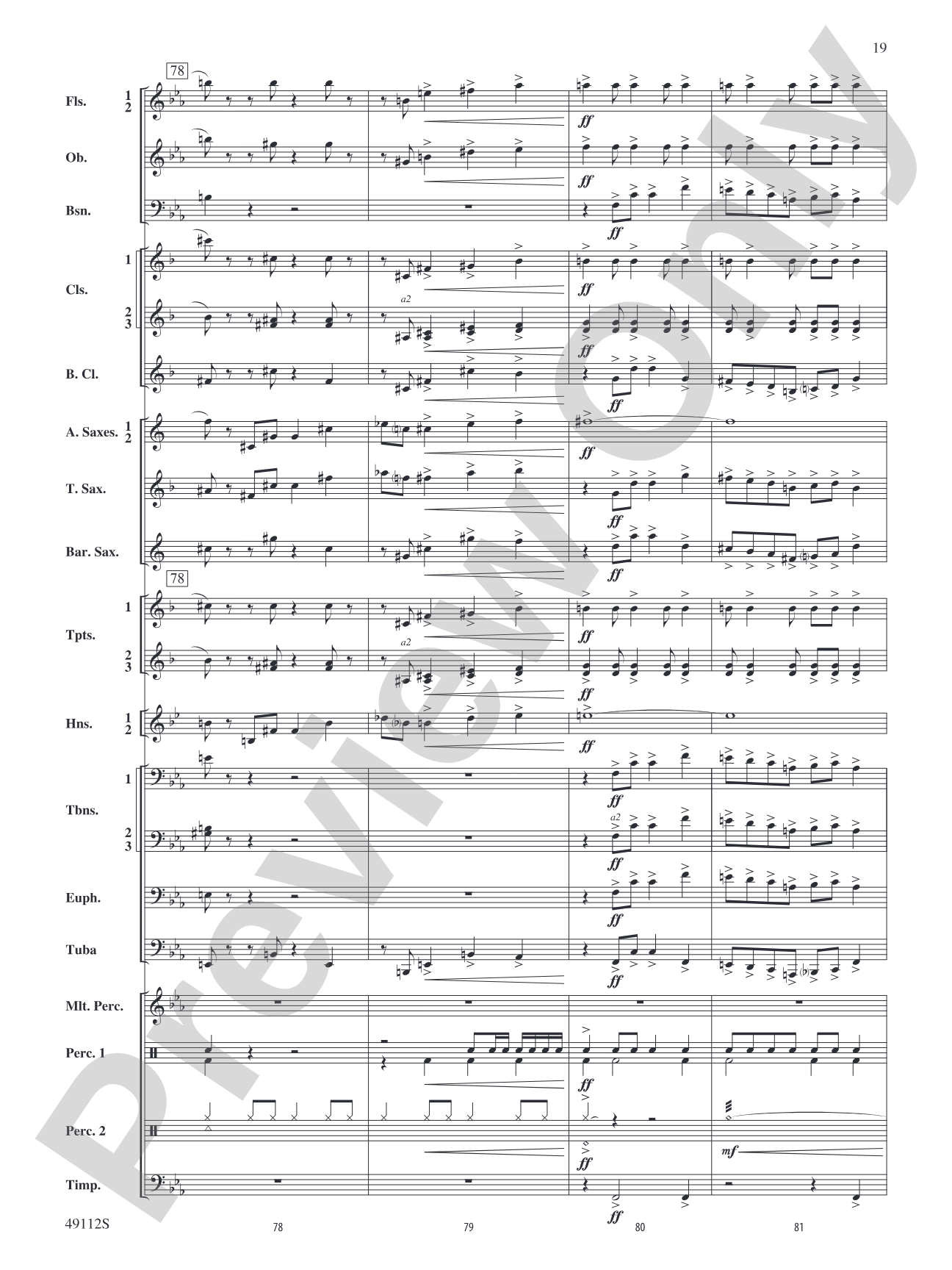 Golden Celebration Overture: Concert Band Conductor Score & Parts