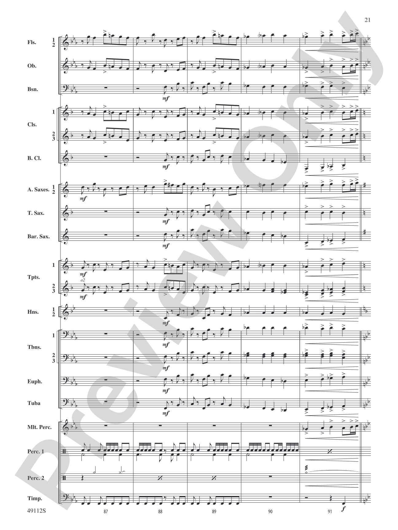Golden Celebration Overture: Concert Band Conductor Score & Parts