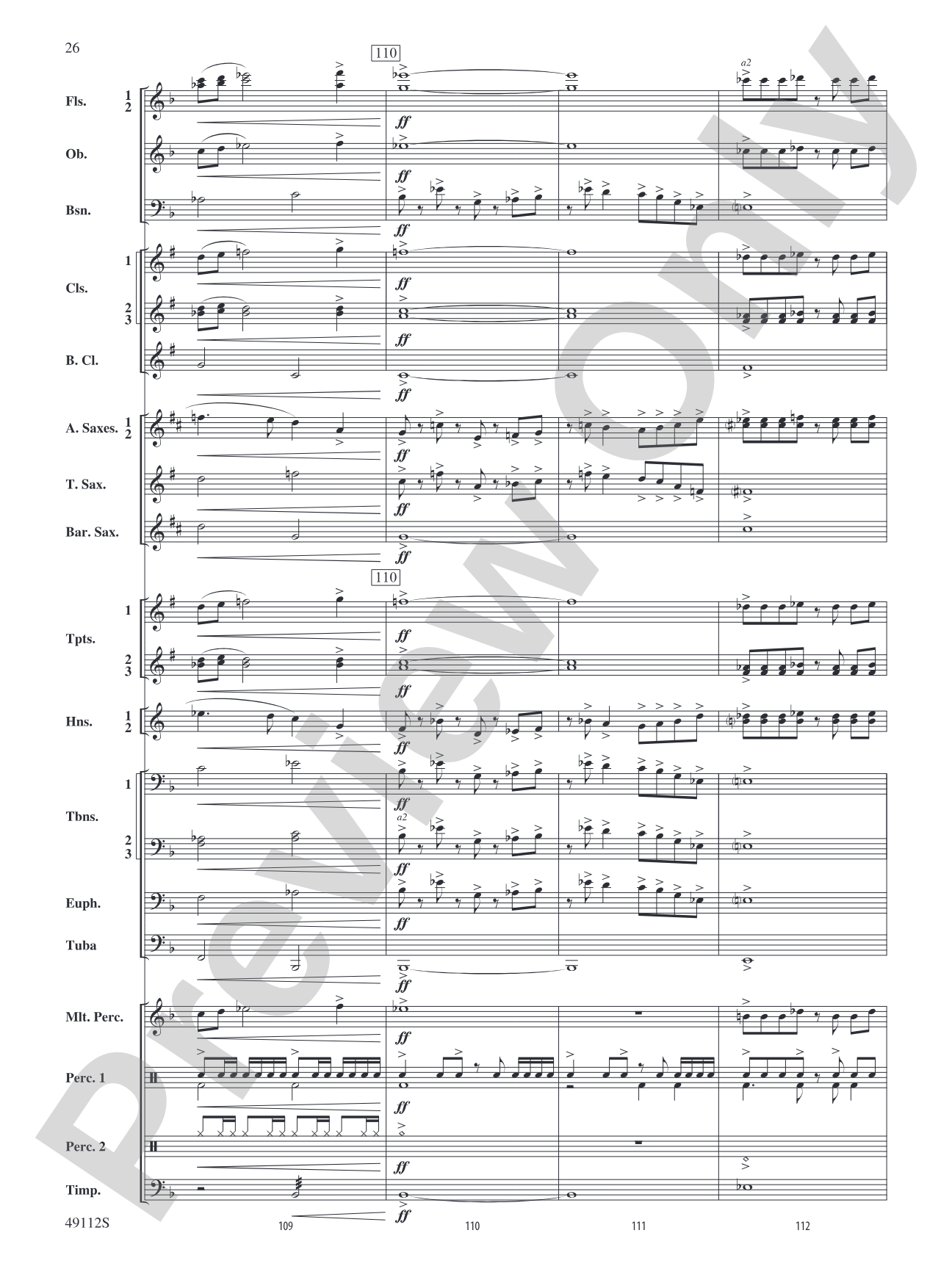 Golden Celebration Overture: Concert Band Conductor Score & Parts