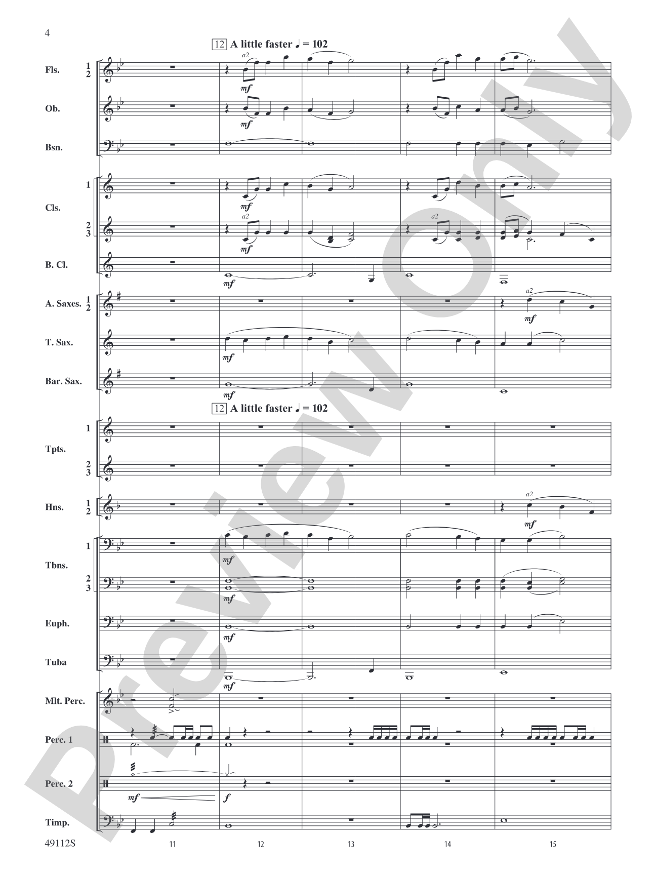 Golden Celebration Overture: Concert Band Conductor Score & Parts