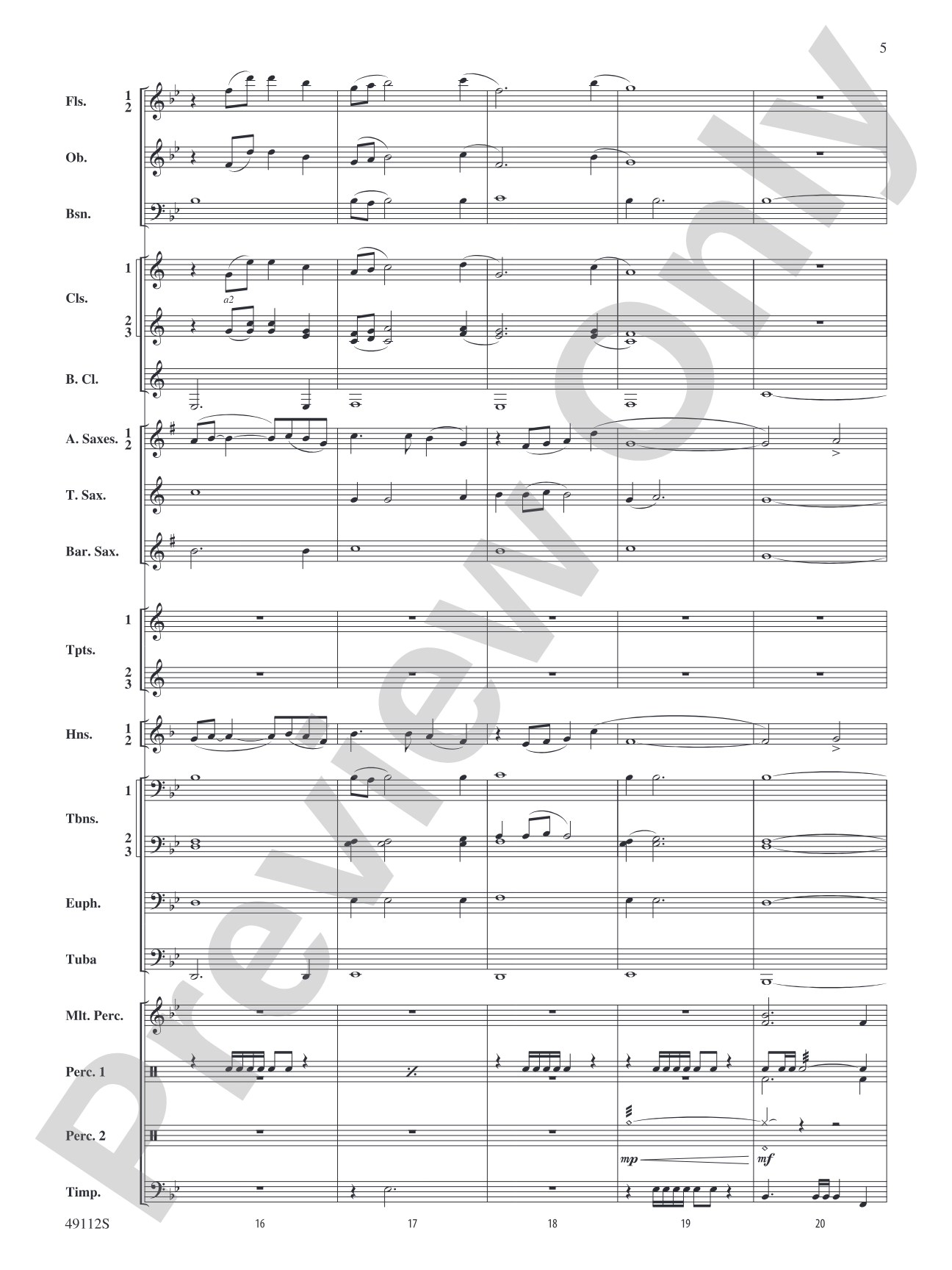 Golden Celebration Overture: Concert Band Conductor Score & Parts