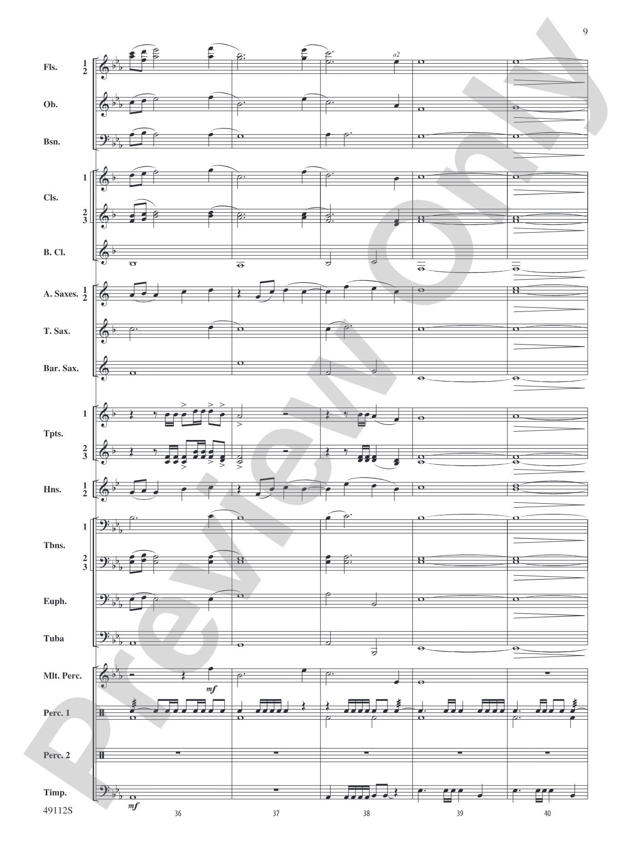 Golden Celebration Overture: Concert Band Conductor Score & Parts