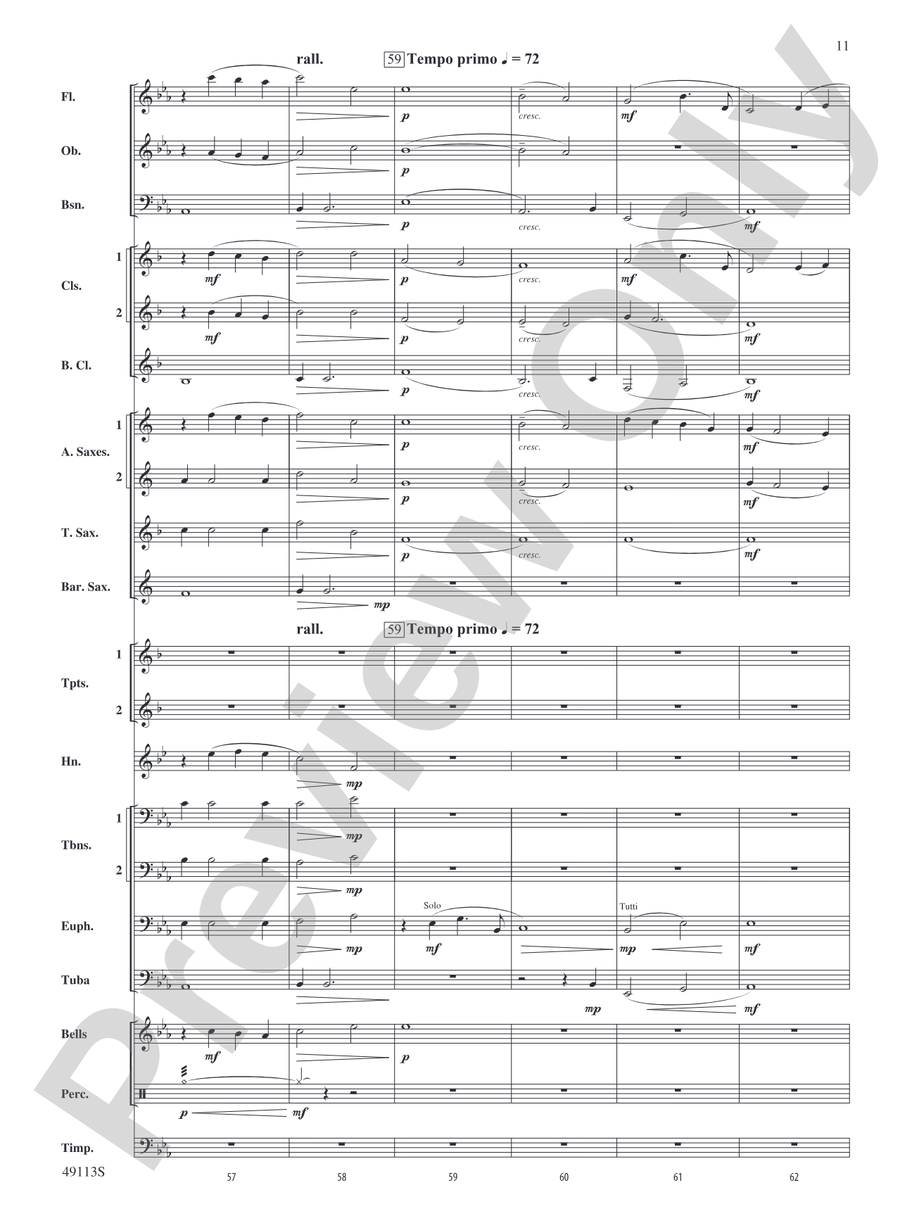 South Shore Soliloquy: Concert Band Conductor Score & Parts
