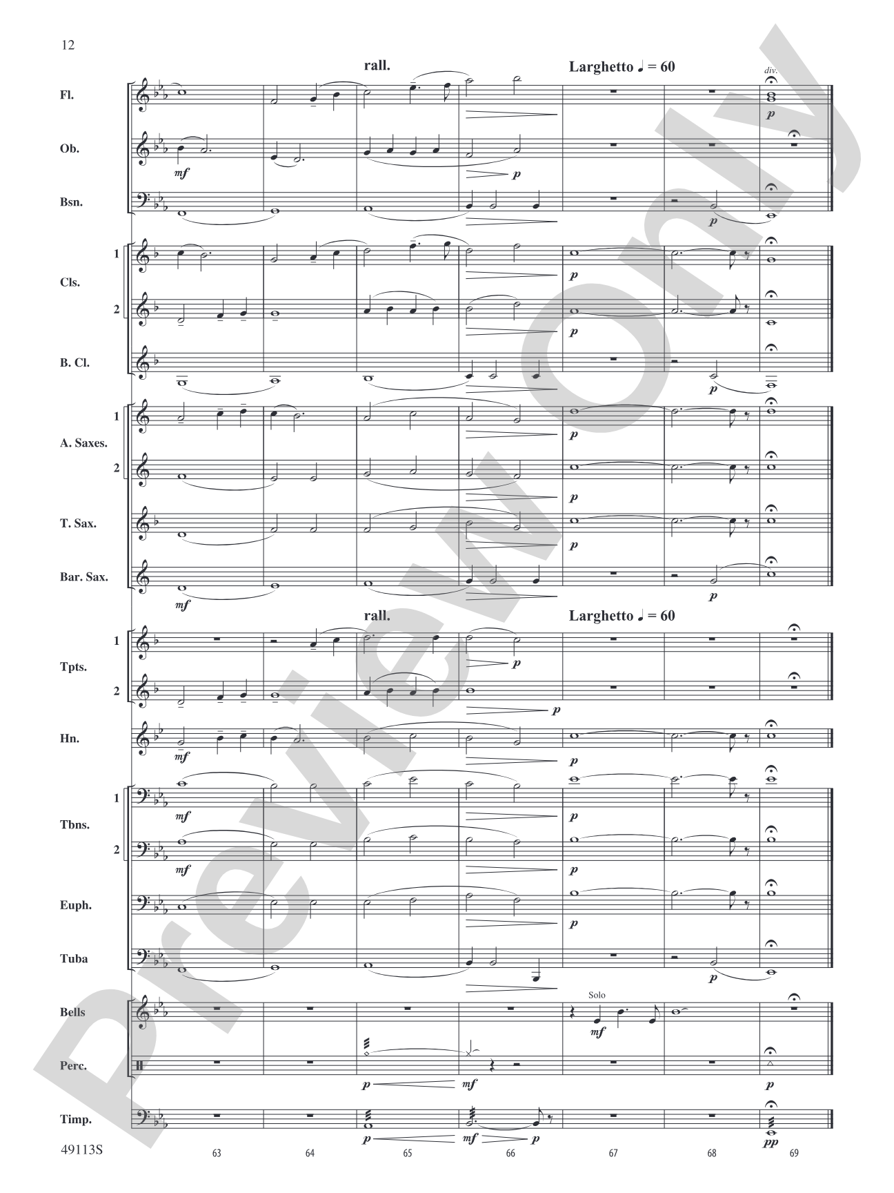 South Shore Soliloquy: Concert Band Conductor Score & Parts
