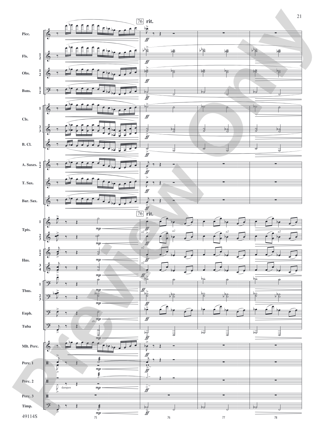 Arabian Sandscapes: Concert Band Conductor Score & Parts