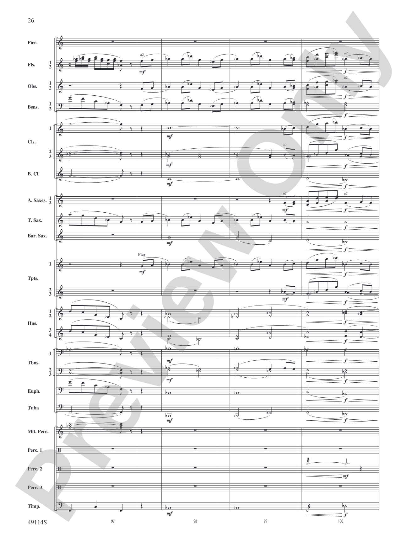 Arabian Sandscapes: Concert Band Conductor Score & Parts