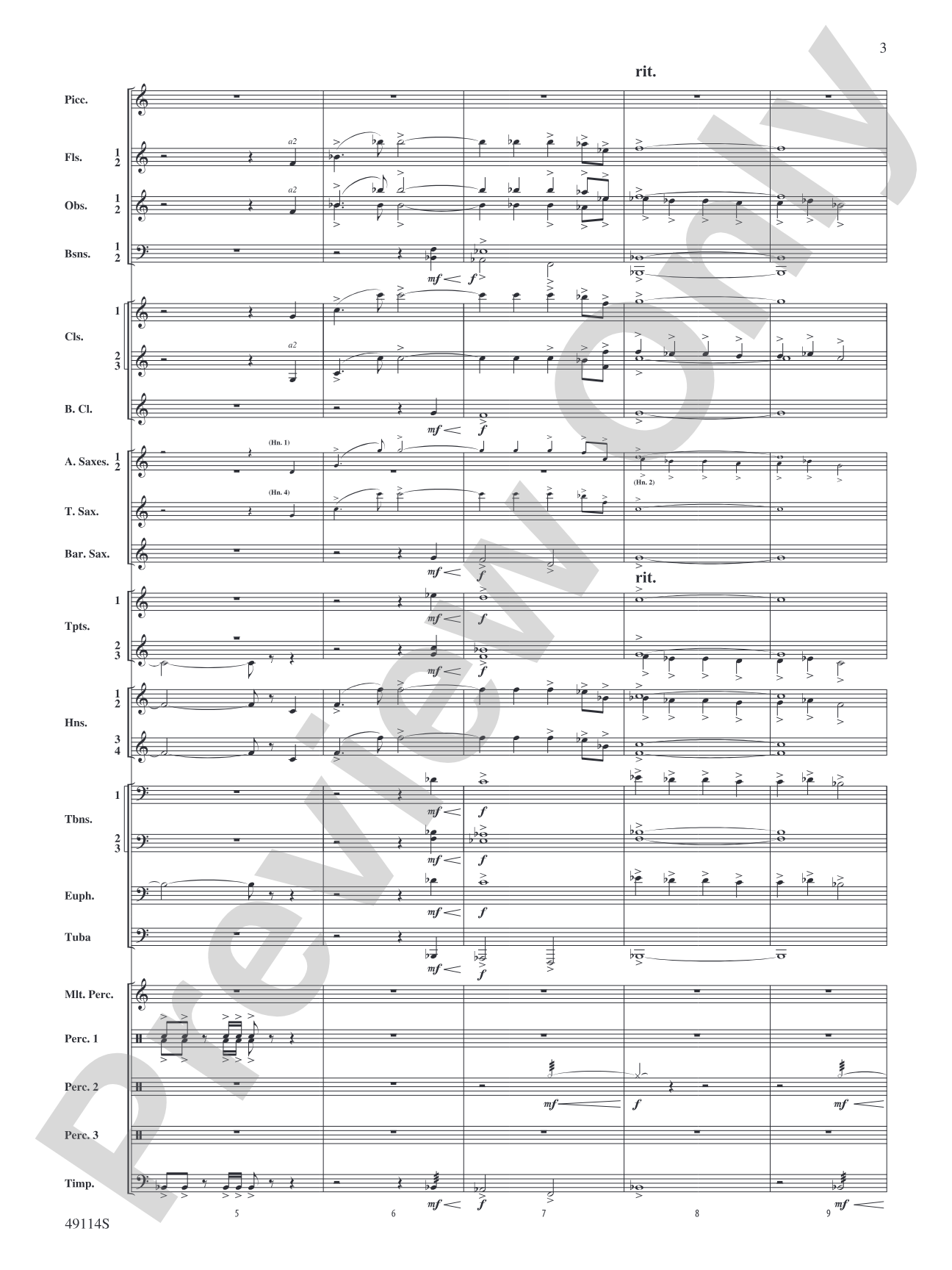 Arabian Sandscapes: Concert Band Conductor Score & Parts