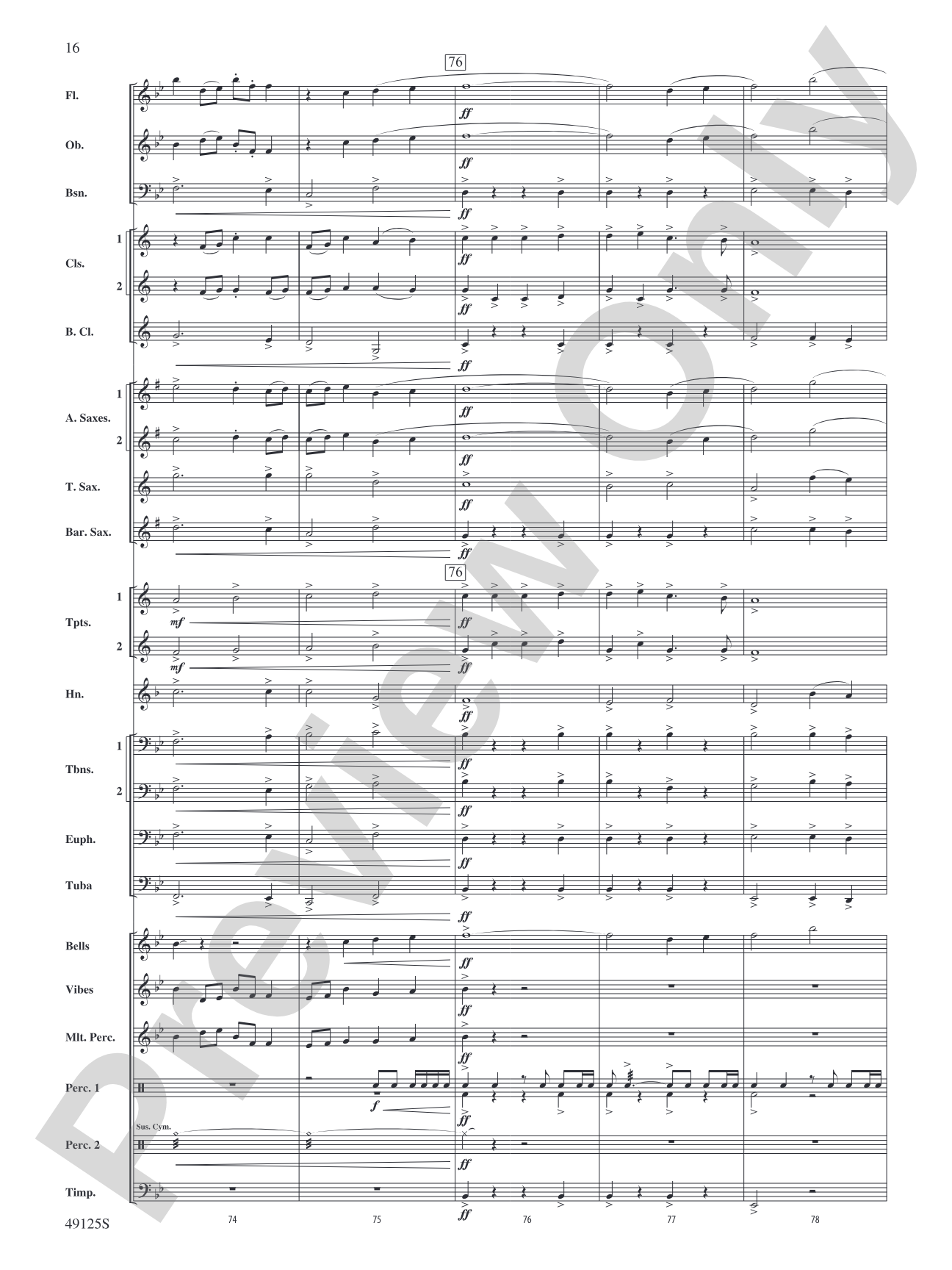 The Lighthouse Keeps Watch: Concert Band Conductor Score & Parts