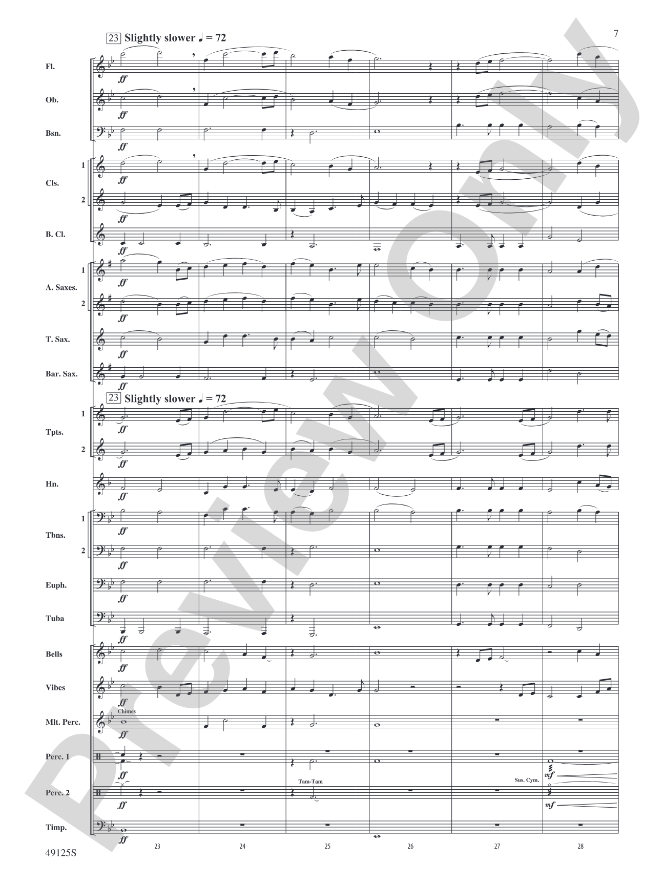 The Lighthouse Keeps Watch: Concert Band Conductor Score & Parts