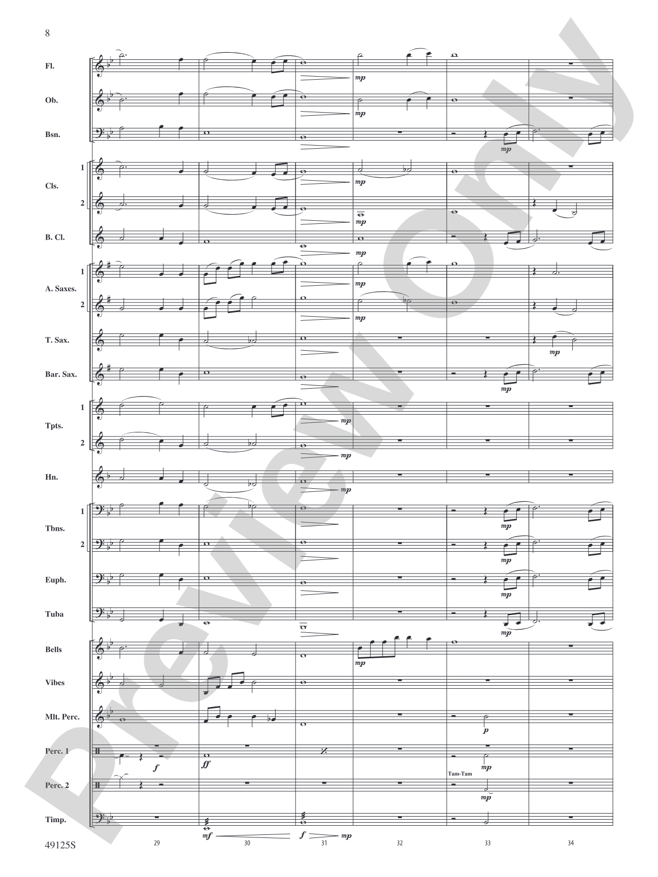 The Lighthouse Keeps Watch: Concert Band Conductor Score & Parts