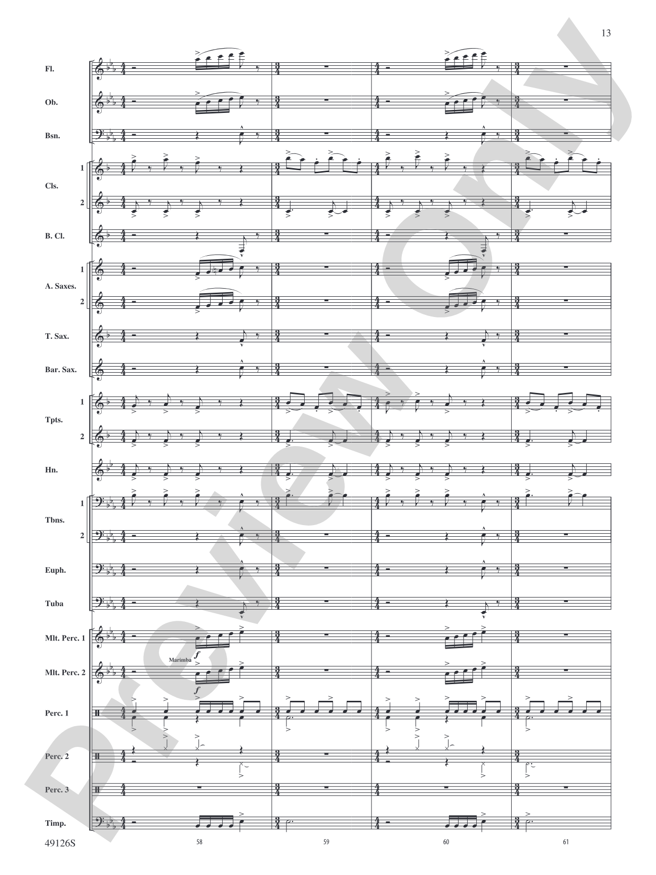 Impetus: Concert Band Conductor Score & Parts