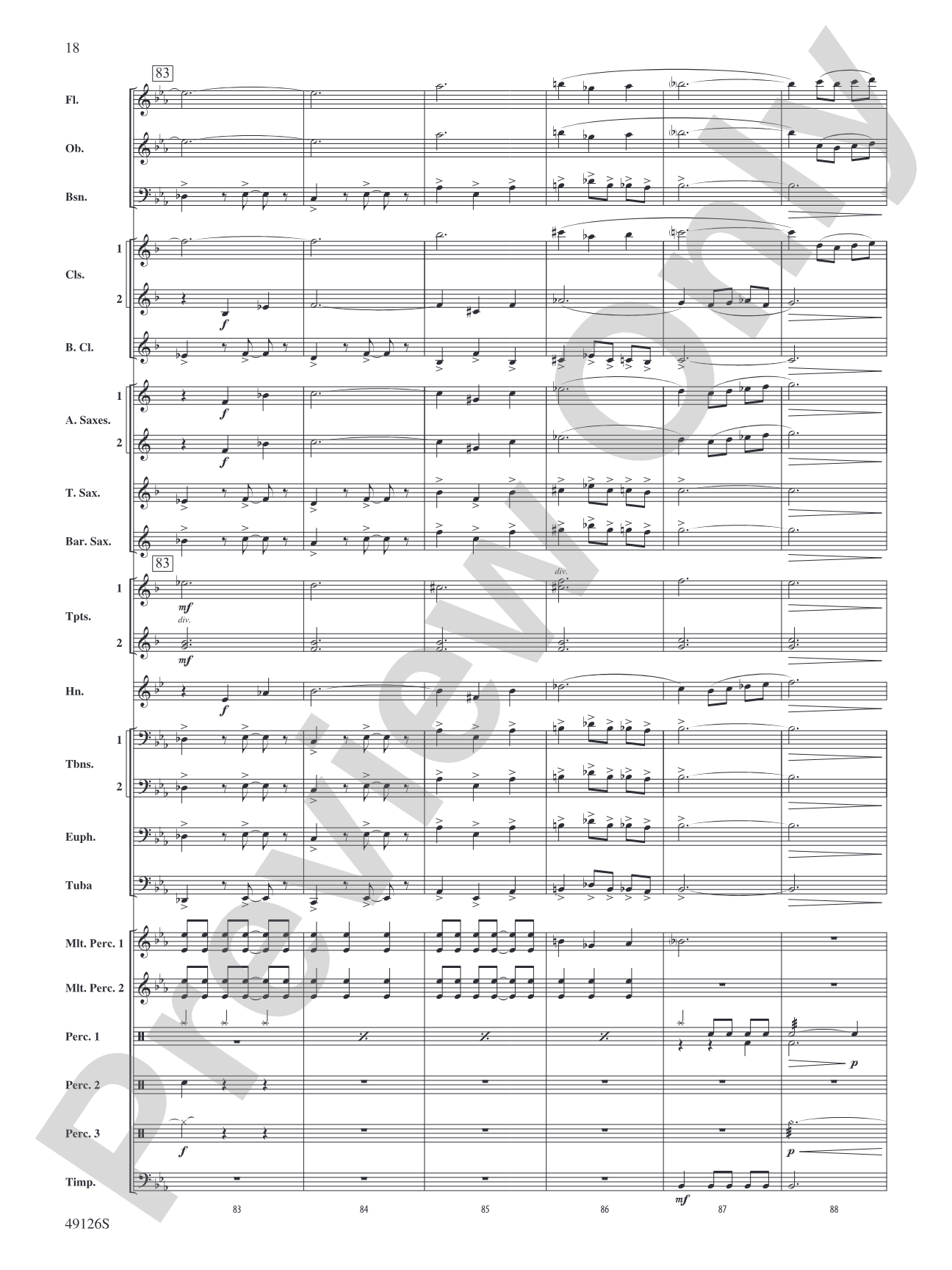Impetus: Concert Band Conductor Score & Parts