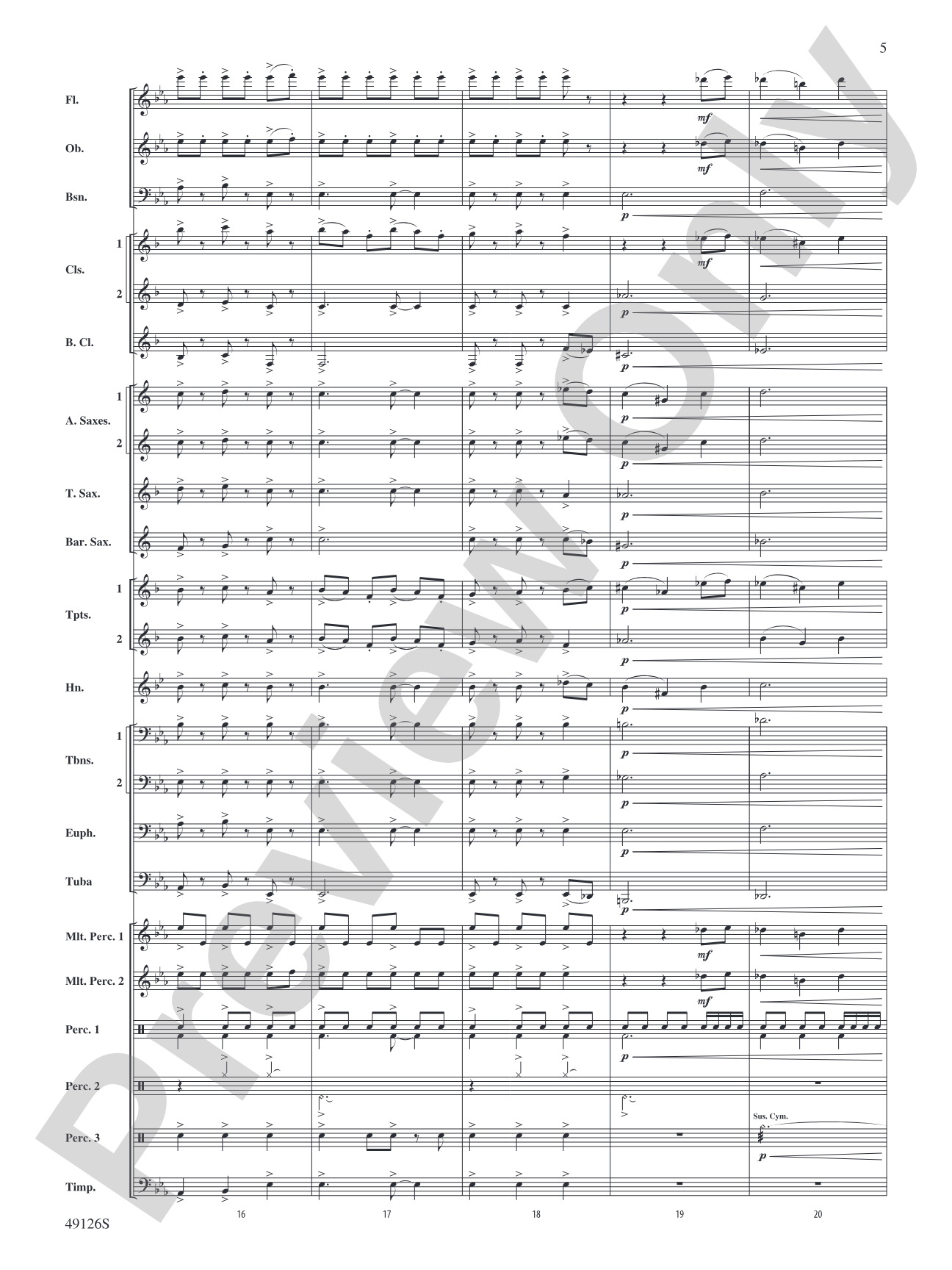 Impetus: Concert Band Conductor Score & Parts
