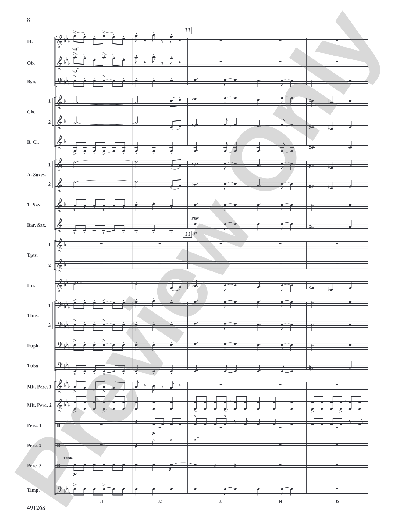 Impetus: Concert Band Conductor Score & Parts