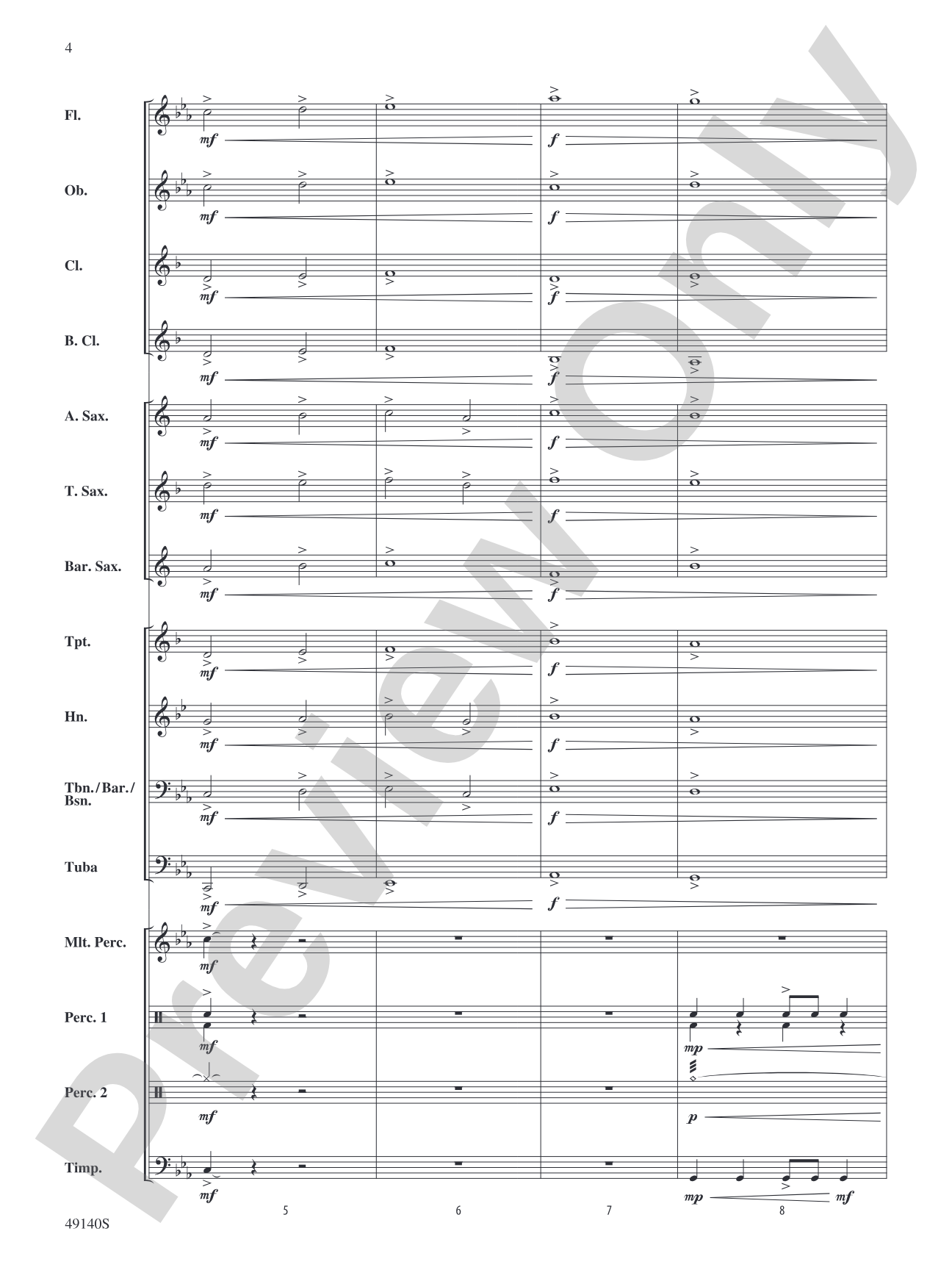 Attack of the Mighty: Concert Band Conductor Score & Parts