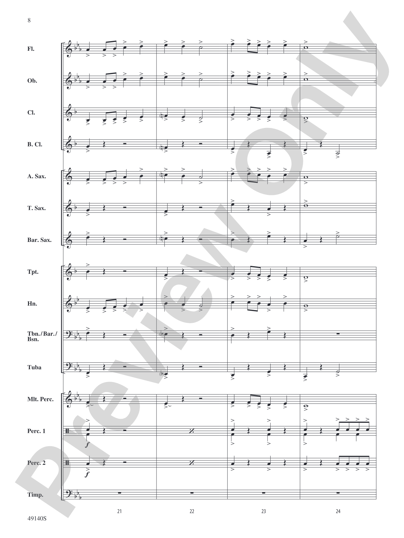 Attack of the Mighty: Concert Band Conductor Score & Parts