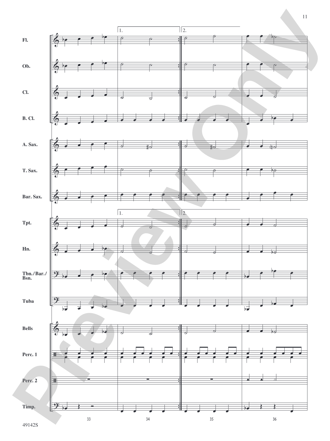 Angels We Have Heard on High: Concert Band Conductor Score & Parts