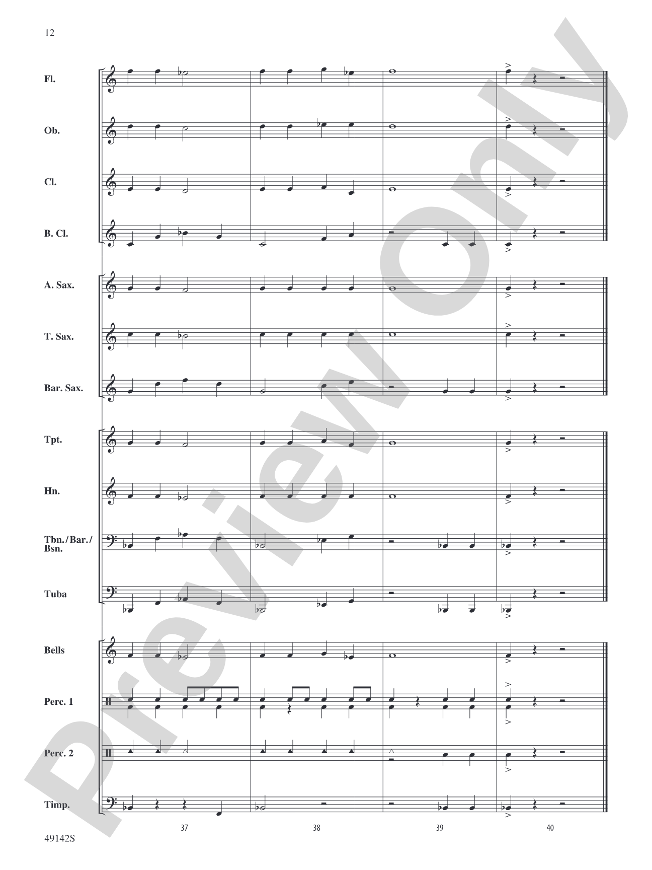 Angels We Have Heard on High: Concert Band Conductor Score & Parts