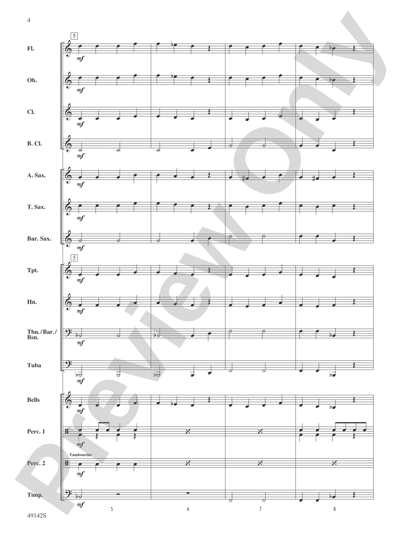 Angels We Have Heard on High: Concert Band Conductor Score & Parts