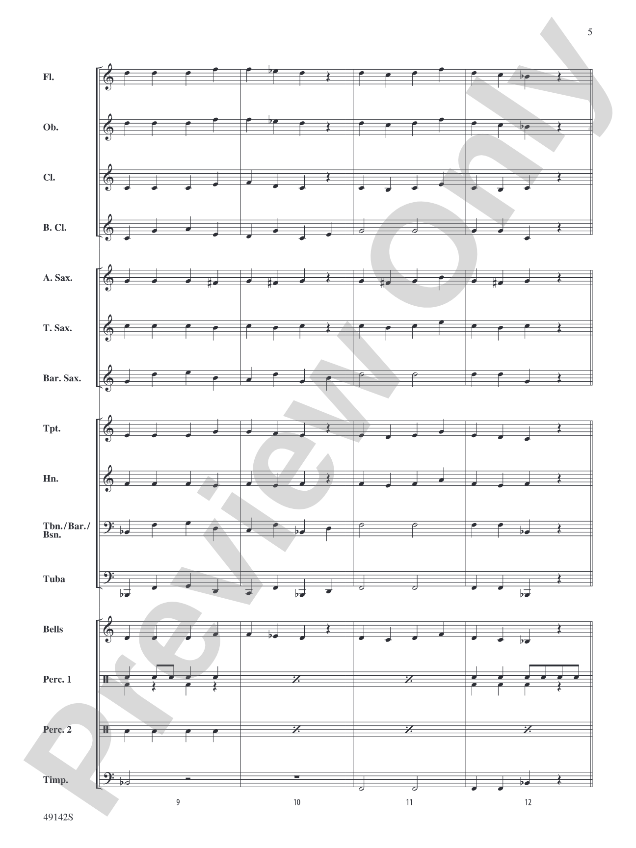 Angels We Have Heard on High: Concert Band Conductor Score & Parts