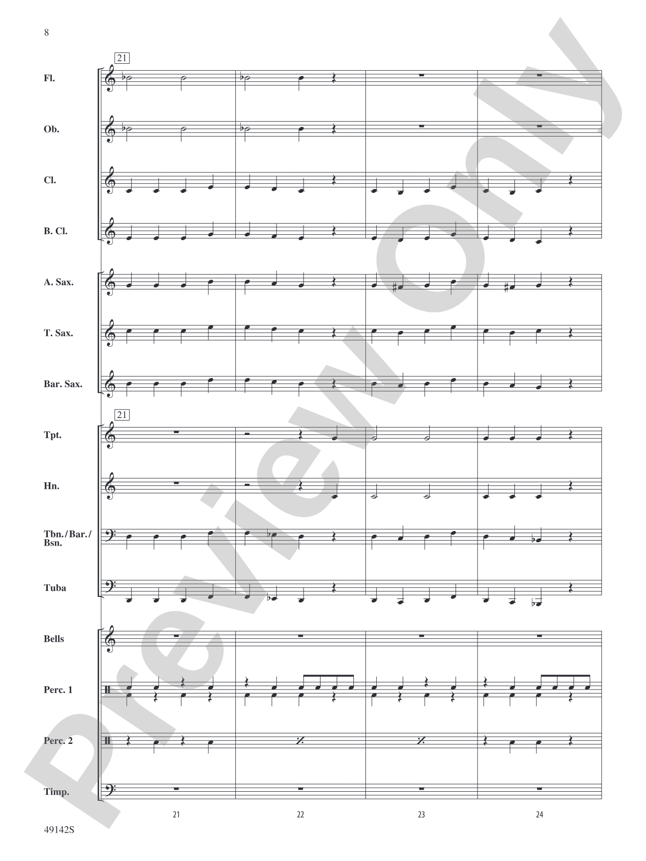 Angels We Have Heard on High: Concert Band Conductor Score & Parts